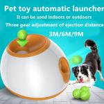 Automatic Throwing Pet Indoor Ball Launcher Dogs Interactive Toy