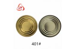 China Clear And Yellow Tinplate Can Lids Food Can Bottom 401# 99mm Child Proof supplier