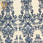 Fantasy Design Beaded Sequins Lace Fabric For Party Dress for sale