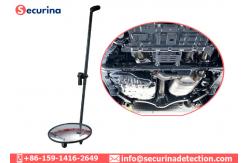 China 12 Inch Undercarriage Inspection Mirror Acrylic 158CM Handles For Car Bomb supplier