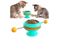 China 25x11cm Plastic Tease Circular Turntable Cat Toy supplier