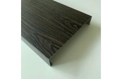 China 30mm Thickness Aluminum H Strip Ceiling With Pre Print Wooden Grain supplier