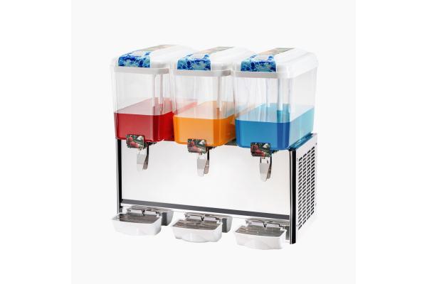 12L 3 Tanks Cold Drink Dispenser Juicer With Led Light