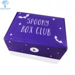 Custom Printing Environmentally Recyclable Violet Colour Clothes Corrugated Mailer Boxes for sale