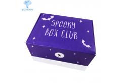 China Custom Printing Environmentally Recyclable Violet Colour Clothes Corrugated Mailer Boxes supplier