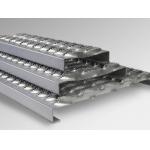 Serrated S235 Heavy Duty Grip Strut Perforated Metal Plank Grating For Walkway for sale