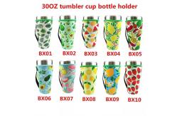 China 30OZ Tumbler Cup Holder Insulated Silicone RTS Solid Neoprene Cup Sleeves supplier