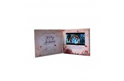 China MP4 LCD Video Business Cards for wedding invitation 128MB Memory supplier