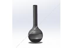 China fireplace stove Sphere designer new custom open real fire wood burning hanging supplier