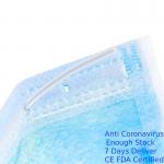 Full Protection Earloop Face Mask 3-Layer Filtration Reduce Infections for sale