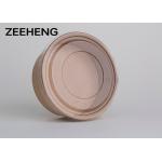 Oil Resistance Deep Paper Bowls Eco Friendly Round Kraft Paper Bowl With Clear Lid for sale