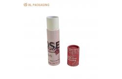 China Cylindrical Skin Care Cosmetics Packaging Balm Lipstick Paper Tubes with Matt Lamination supplier
