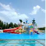 Customized Outdoor Water Playground Fiberglass With Steel Reinforcement For Hotel Entertainment for sale