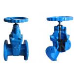 Flanged Cast Iron DN25 Resilient Seated Gate Valves Industrial Control Valves for sale