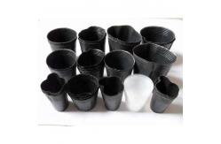 China Durable whole sales  black plastic seedling pot small square shape nursery pot supplier