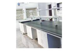 China Anti Alkali Chemistry Lab Benches , 2 Cabinets 75x90cm Lab Work Benches supplier