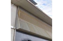 China Triangular Baffle Exterior Facade Panels Aluminium 4000mm 2.85mm Thick supplier