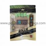 Printed Resealable Aluminum Foil Cigar Wrap Bag With Zipper