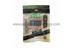 China Printed Resealable Aluminum Foil Cigar Wrap Bag With Zipper supplier