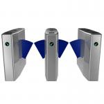 High Speed Access Control Turnstile Gate , RFID Card Flap Barrier Gate Bridge Type for sale