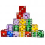 Clear Transparent Square Corner Dice Crystal Regular Pixel Points Plastic for sale