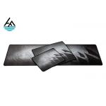 Locked Edge Neoprene Mouse Pad  , Gray Gaming Mouse Pads Non Toxic Material for sale