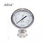 Digital Gas Pressure Test Gauge Stainless Steel Sanitary Application With Diaphragm for sale