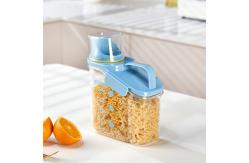 China 2000ml Capacity Plastic lunch Box Food Container with Graduation Lines supplier