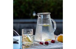 China Heat Resistant Glass Water Pitcher 1500ml / 1800ml Capacity Refrigerator Safe supplier