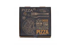 China Custom Biodegradable Pizza Boxes Eco-Friendly Kraft Takeaway Packaging in Different Shapes supplier