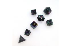 China Dice Set Gold For Dungeons And Dragons Polyhedral Dazzling Practical Plating Sharp supplier