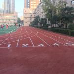 Harmless Rubber All Weather Synthetic Sports Flooring High Elasticity for sale