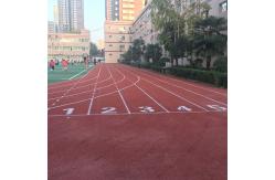 China Harmless Rubber All Weather Synthetic Sports Flooring High Elasticity supplier