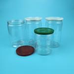 Clear Wide Mouth Candy Cookie Jar 150ml Plastic Food Container With Easy Open Lid for sale