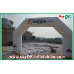 Wind-resist White Inflatable Arch 400D Oxford Cloth for Advertising Campaign for sale