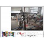 High Capacity automatic Aerosol Filling Machine For PU Foam / Pesticide