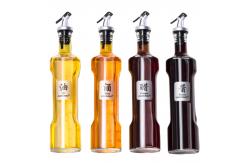 China Empty 8.5oz / 250ml Glass Olive Oil Bottle With Dispenser Pouring Spouts supplier
