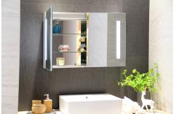China Smart Light Up Medicine Cabinet Mirror Double Side Long Lasting Dimmable brightness supplier