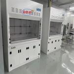 Customized Made White Chemical Fume Hoods With Scrubbers Airflow 400m3/h For School & Hospital Laboratory for sale