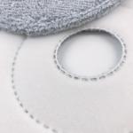 23cm Round Microfiber Wet Mop Head For Steam Broom