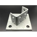 Metal Steel 12 Holes Strut Channel Post Base Brackets for sale