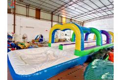 China Commercial Inflatable Water Slide With Pool Single Lane Inflatable Water Slip Bouncy supplier