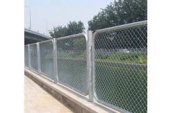 China 40x40 6.0mm Diamond Chain Link Fence Galvanized Wire Mesh Security supplier
