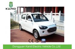 China Popular Fully Electric Cars With 4 Leather Seats White Color F/R Brake Style supplier
