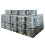 Galvanized Double Twist 4 Points Metal Barbed Wire Coil 15mm-30mm Length for sale
