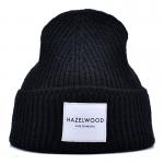 Custom Embroidery / Printed Logo Acrylic Beanies Jacquard Knitted Hats Warm Hat With Patch for sale