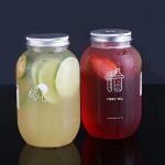 Customized Logo PET Plastic Beverage Bottles 350ml 500ml for sale