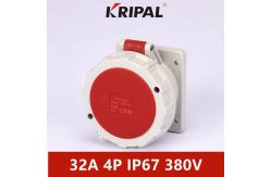 China Dampproof 3h IP67 32A 4 Pin Plug Socket For Refrigerated Container supplier