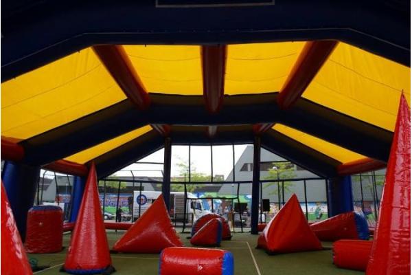 Water proof and fire resistant Inflatable paintball bunker tent