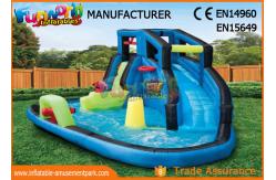 China PLATO 0.55mm PVC Tarpaulin Inflatable Water Slide For Pool / Yard Park supplier